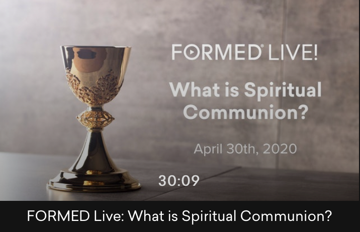 What Is Spiritual Communion Formed